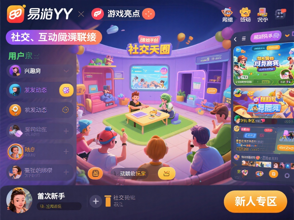 独特亮点：社交与互动无缝链接
易游YY不仅是一款