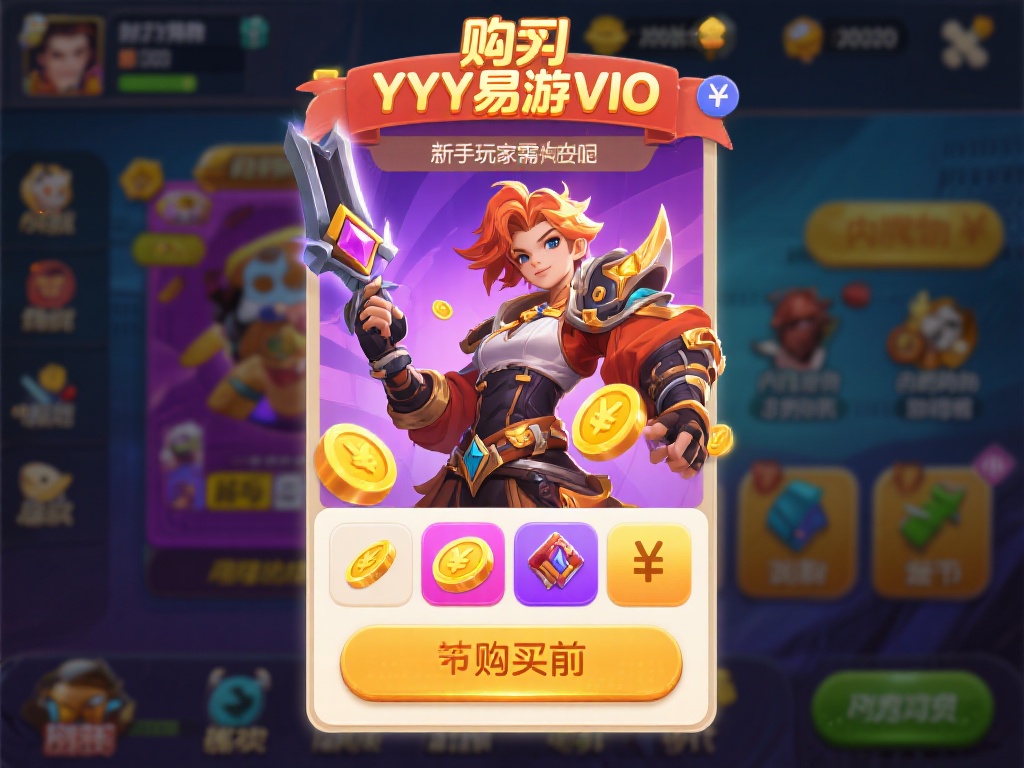 游戏内购是YY易游.vio中提升自身角色实力的便捷